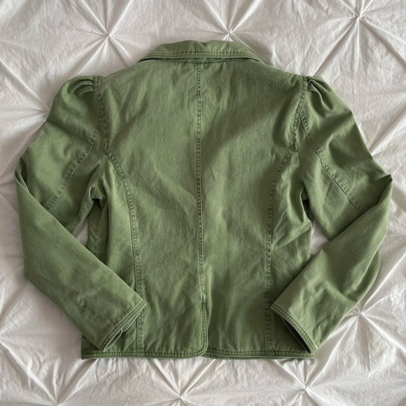 sage green blazer jacket - Picture 2 of 3